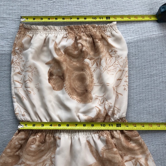 Boston Proper strapless seashell maxi dress size medium B8 - Picture 6 of 8